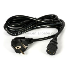 Full Copper 3-Prong AC Power Cord cable lead Adapter EU Plug